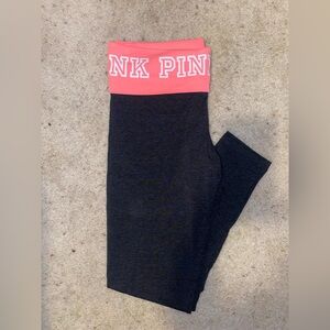 Pink yoga leggings
